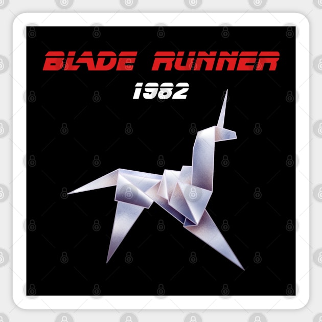 Blade Runner Unicorn Sticker by Scud"